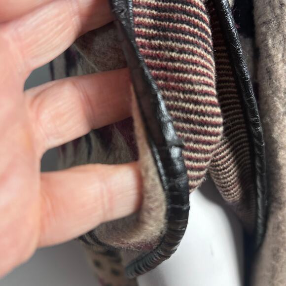 Lucky Brand sweater poncho one size aztec Vintage turtle neck‎ western wool - Picture 10 of 14